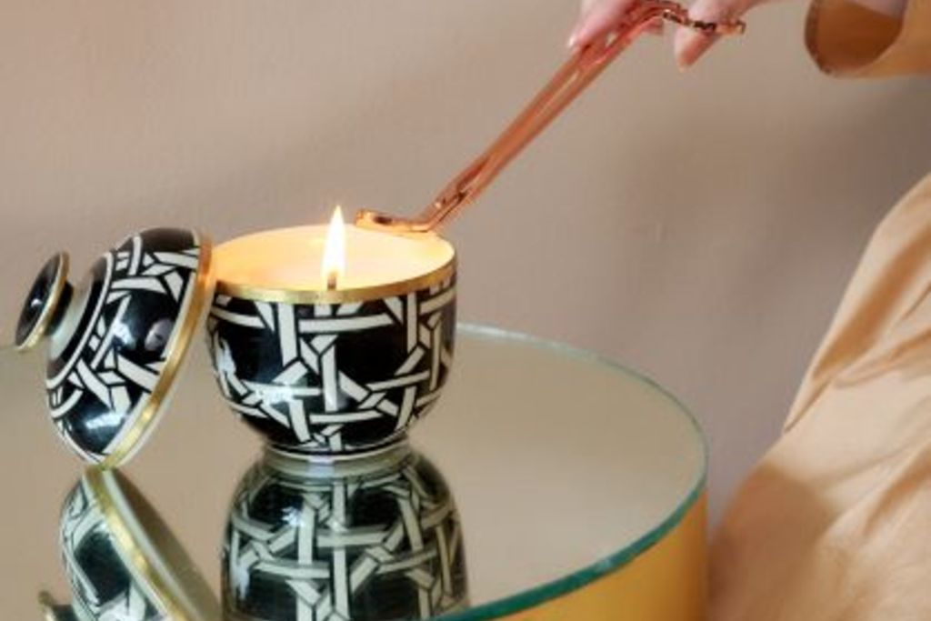 Ceramic Candle M - Mikado