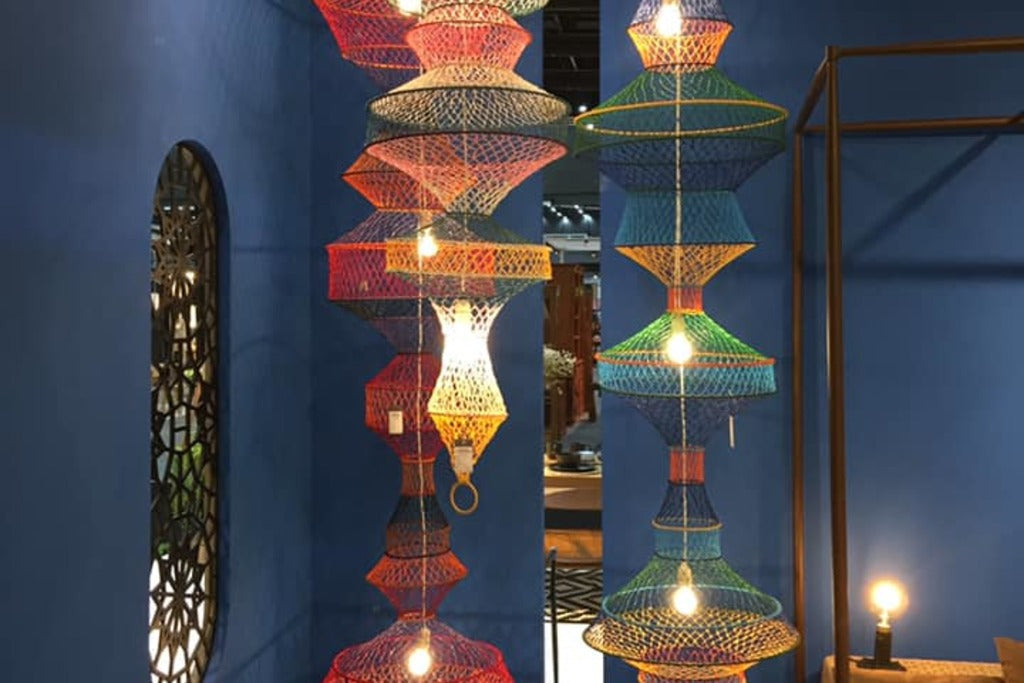 Manoon Weaving lamp size S